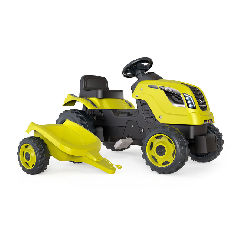 Afbeelding laden in galerijviewer, Smoby farmer xl traptractor met trailer groen

