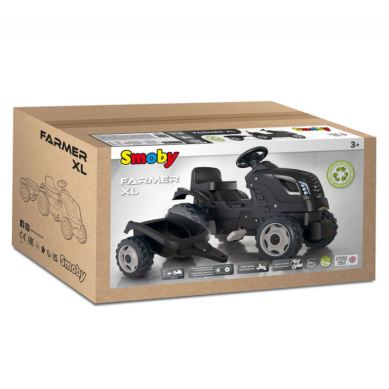 Afbeelding laden in galerijviewer, Smoby farmer xl traptractor met trailer zwart
