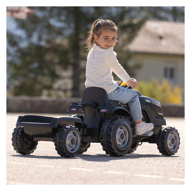Afbeelding laden in galerijviewer, Smoby farmer xl traptractor met trailer zwart
