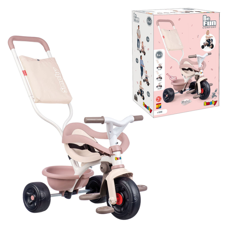 Afbeelding laden in galerijviewer, Smoby Be Fun Comfort Drie Wieler Roze
