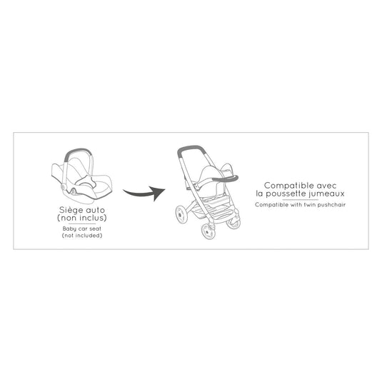 Smoby - Maxi-Cosi Poppenwagen Sage 3in1