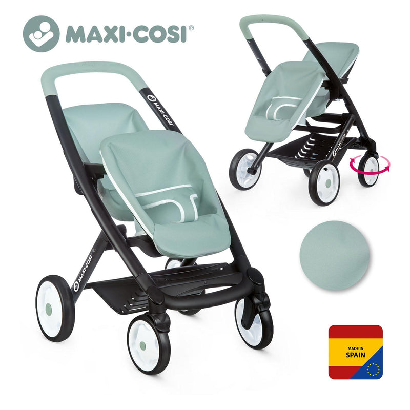 Afbeelding laden in galerijviewer, Smoby Maxi-Cosi Poppenwagen Sage voor 2 Poppen
