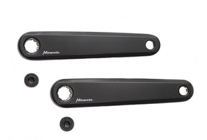 set cranks E-bike aluminium 170 mm zwart