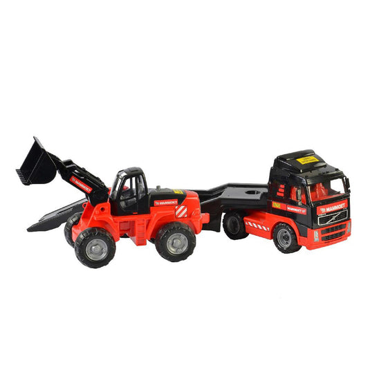 Mammoet toys cavallino mammoet vrachtwagen met aanhanger en graafmachine
