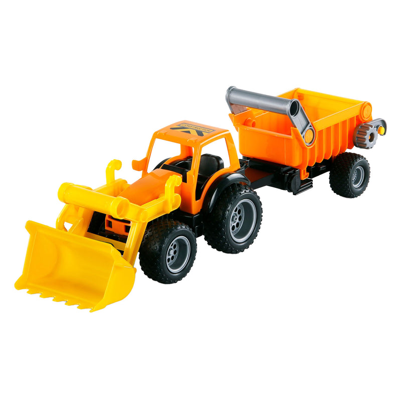 Afbeelding laden in galerijviewer, Cavallino tractor met voorlader en aanhanger
