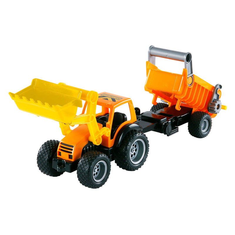 Afbeelding laden in galerijviewer, Cavallino tractor met voorlader en aanhanger
