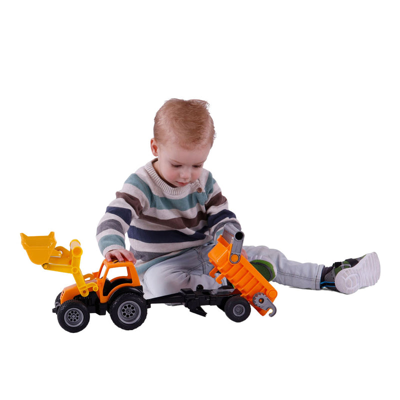 Afbeelding laden in galerijviewer, Cavallino tractor met voorlader en aanhanger
