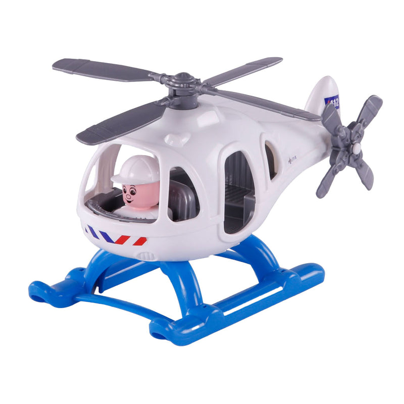 Afbeelding laden in galerijviewer, Cavallino politiehelikopter met speelfiguur, 29,5cm
