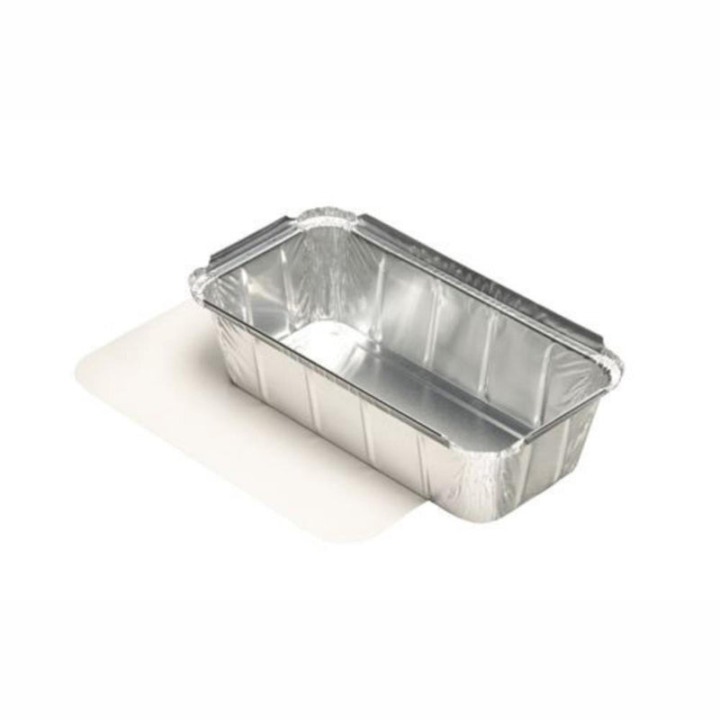 Afbeelding laden in galerijviewer, Papstar take-away aluminium schaal 1 liter met kartonnen deksel pak a 10st
