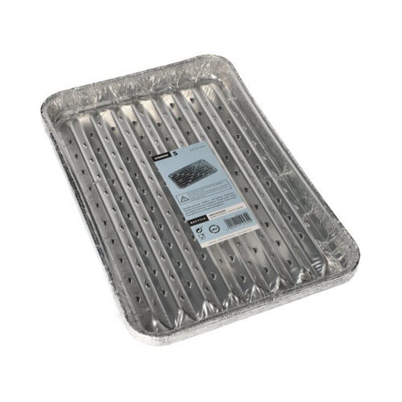 Afbeelding laden in galerijviewer, Papstar grillschalen van aluminium pak a 5 stuks 34,5x22,4
