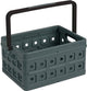 Sunware square vouwkrat met handgreep 24l - 43.5x31x21.3 cm - antraciet boodschappenkrat