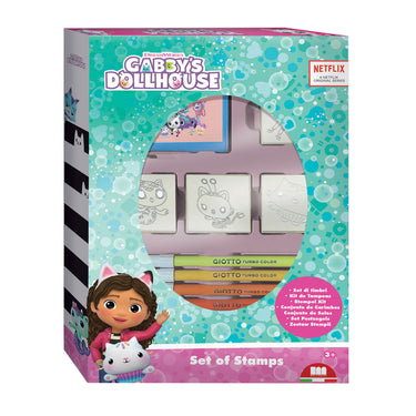 Multiprint gabby's poppenhuis stempelset met 4 stempels