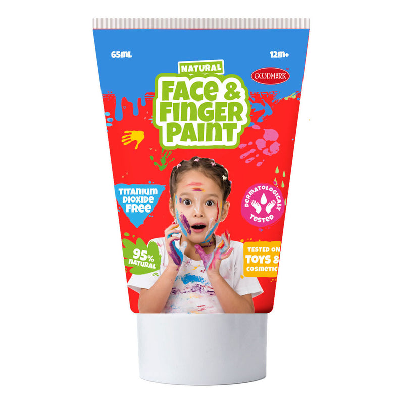 Afbeelding laden in galerijviewer, Natural face fingerpaint tube - rood en oranje, 2x65ml - schmink
