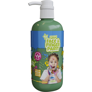 Boti natural face fingerpaint fles met pompje - groen, 1l