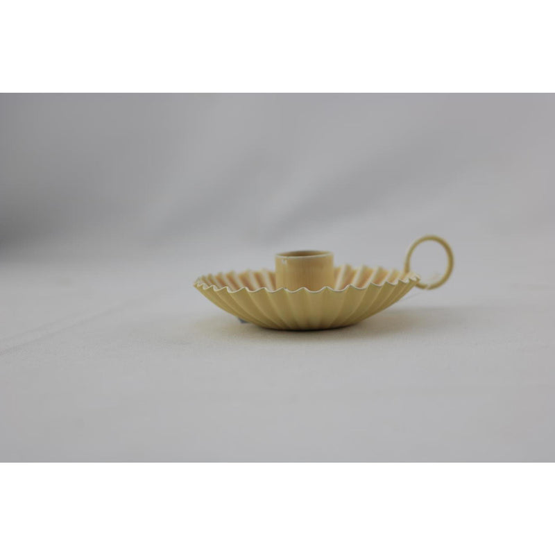 Afbeelding laden in galerijviewer, Mansion atmosphere moselle kandelaar beige 11x9x3cm
