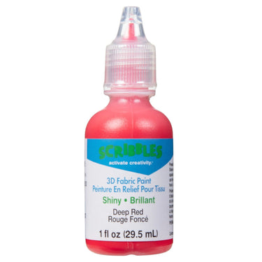 Scribbles • 3d textielverf glanzend 29,5ml dieprood