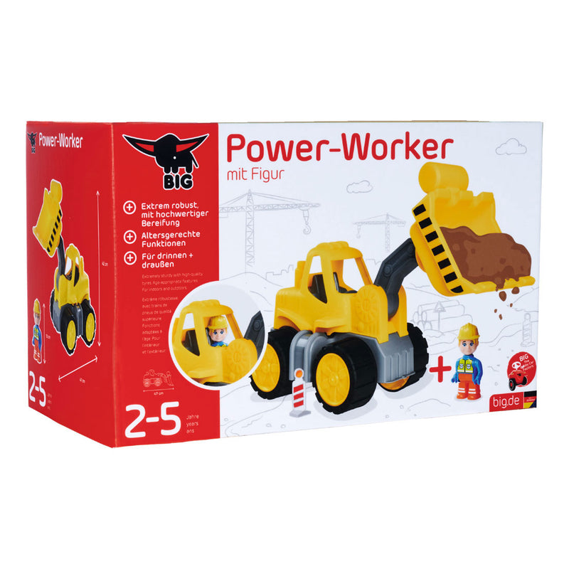 Afbeelding laden in galerijviewer, Big power worker wiellader + figuur - zandbak - speelgoedvoertuig

