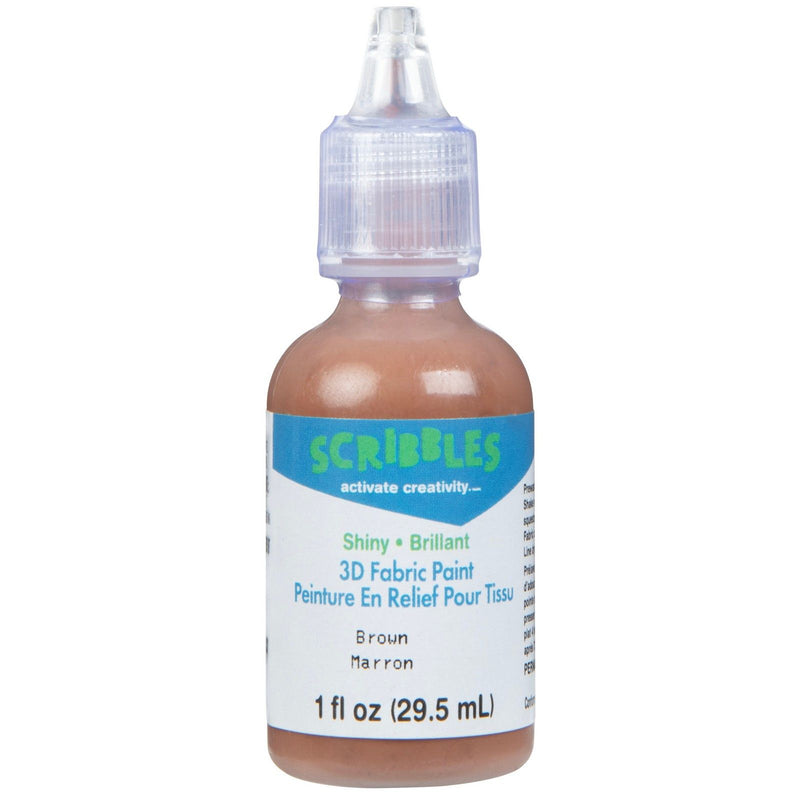 Afbeelding laden in galerijviewer, Scribbles • 3d textielverf glanzend 29,5ml bruin
