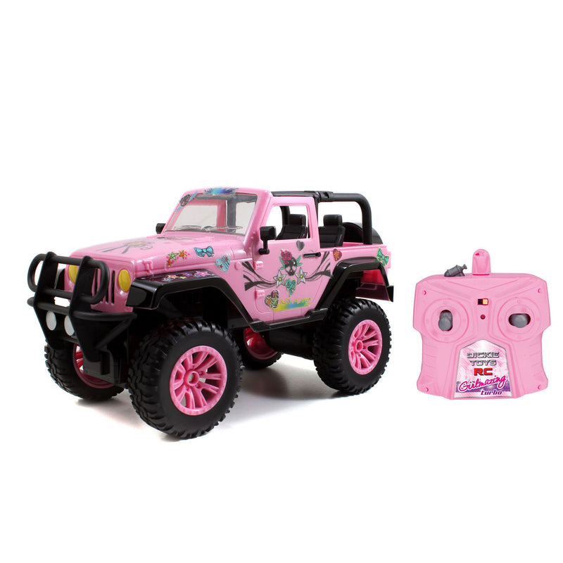 Afbeelding laden in galerijviewer, Dickie RC Jeep Wrangler Roze
