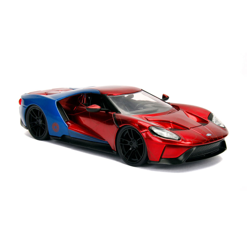 Afbeelding laden in galerijviewer, Jada Marvel Spiderman 2017 Ford GT 1:24
