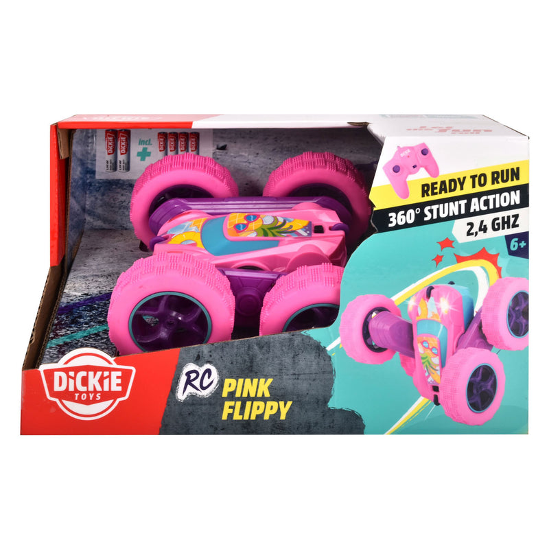 Afbeelding laden in galerijviewer, Dickie RC Pink Flippy, RTR Bestuurbare Auto
