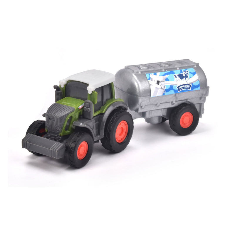 Afbeelding laden in galerijviewer, Dickie Fendt Micro Farmer Trekker met Melkwagen
