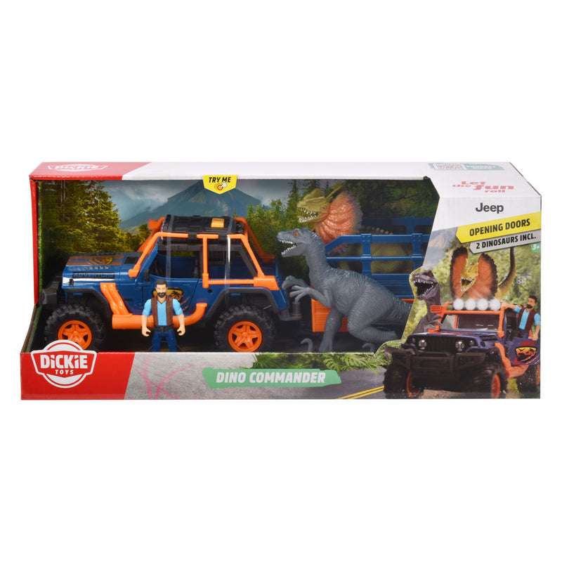 Afbeelding laden in galerijviewer, Dickie dino jeep met trailer speelset

