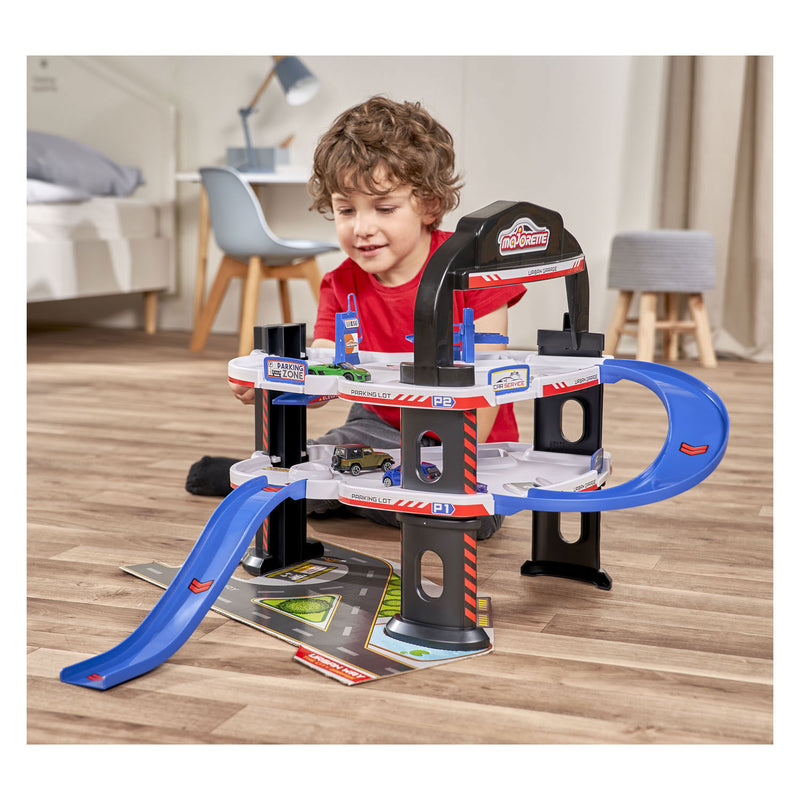 Afbeelding laden in galerijviewer, Majorette urban garage met 5 auto's

