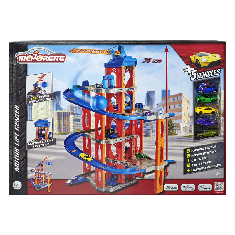 Afbeelding laden in galerijviewer, Majorette Garage met Lift en 5 Auto's
