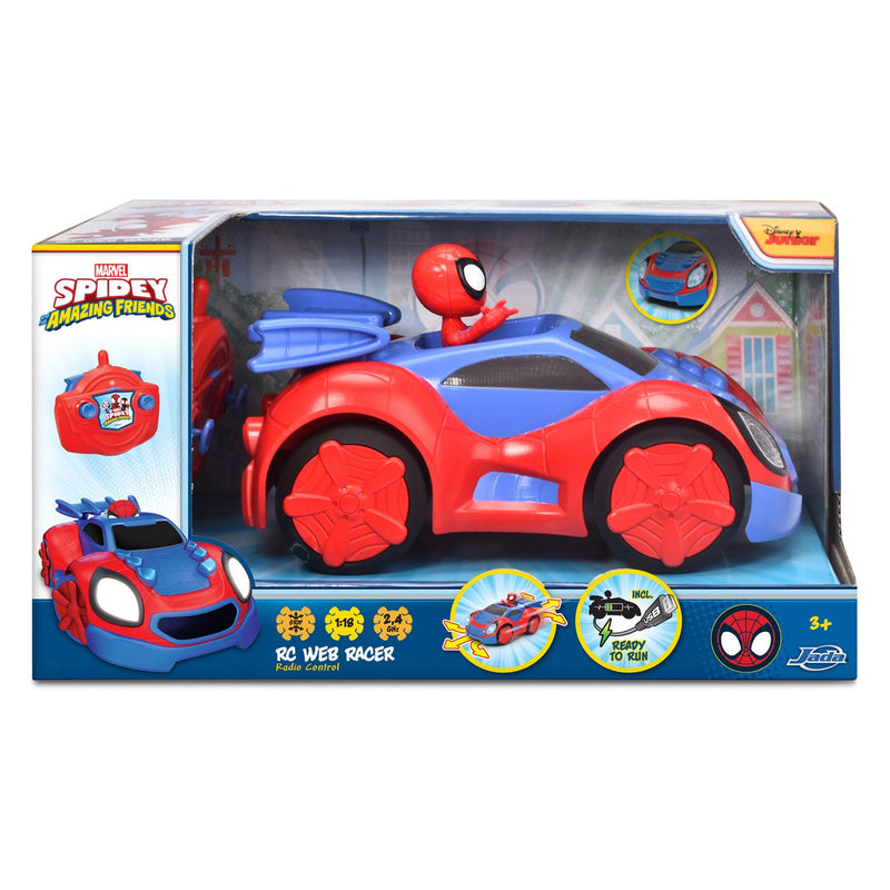 Afbeelding laden in galerijviewer, Dickie jada rc spidey web racer bestuurbare auto
