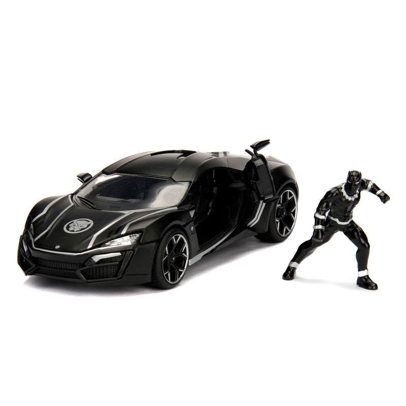 Afbeelding laden in galerijviewer, Jada toys jada die-cast avengers black panther met auto 1:24
