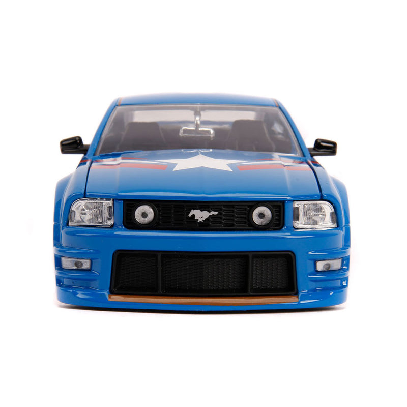 Afbeelding laden in galerijviewer, Jada Avengers Captain America met Auto 1:24
