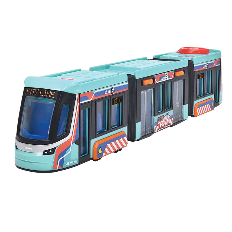 Afbeelding laden in galerijviewer, Dickie toys - siemens tram - 41,5 cm - stuurmechanisme op het dak - vanaf 3 jaar - speelgoedvoertuig
