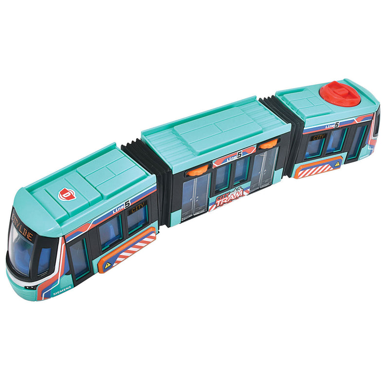 Afbeelding laden in galerijviewer, Dickie toys - siemens tram - 41,5 cm - stuurmechanisme op het dak - vanaf 3 jaar - speelgoedvoertuig
