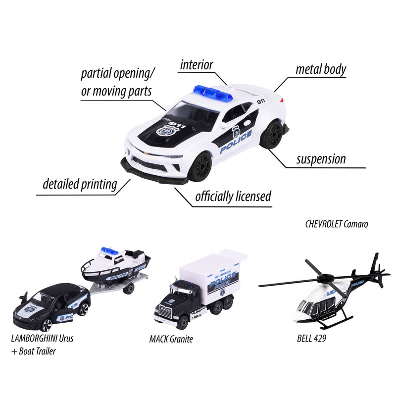 Afbeelding laden in galerijviewer, Majorette Police Force Auto's Giftpack, 4st.
