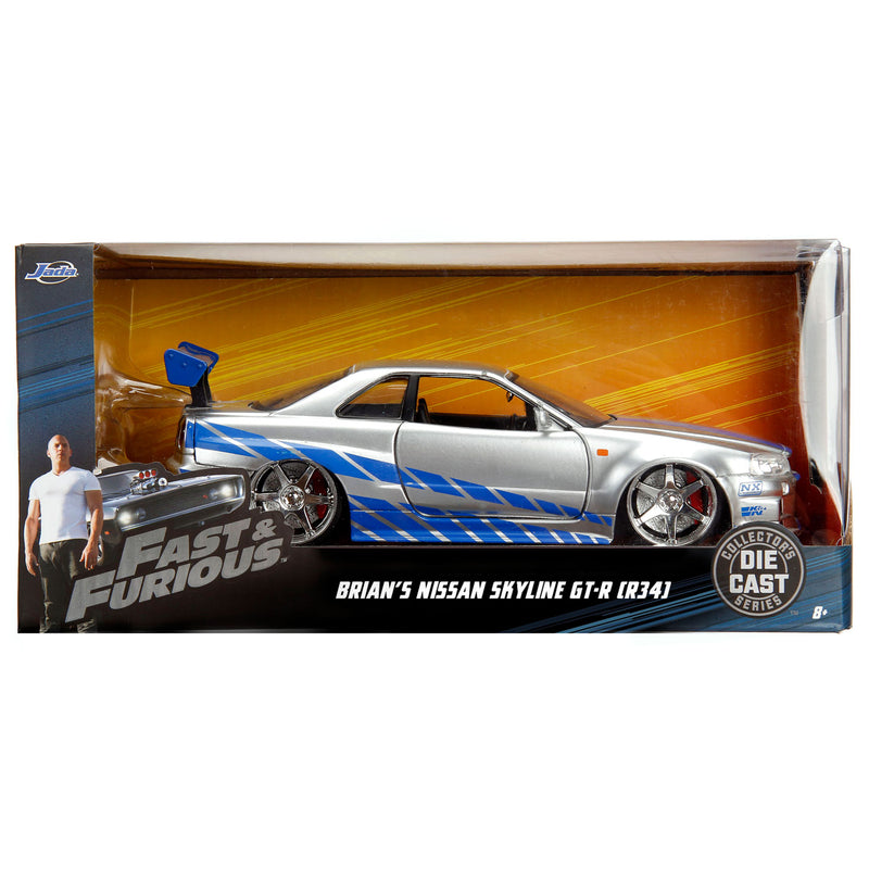 Afbeelding laden in galerijviewer, Jada Toys Jada Die-Cast Fast Furious 2002 Nissan Skyline 1:24
