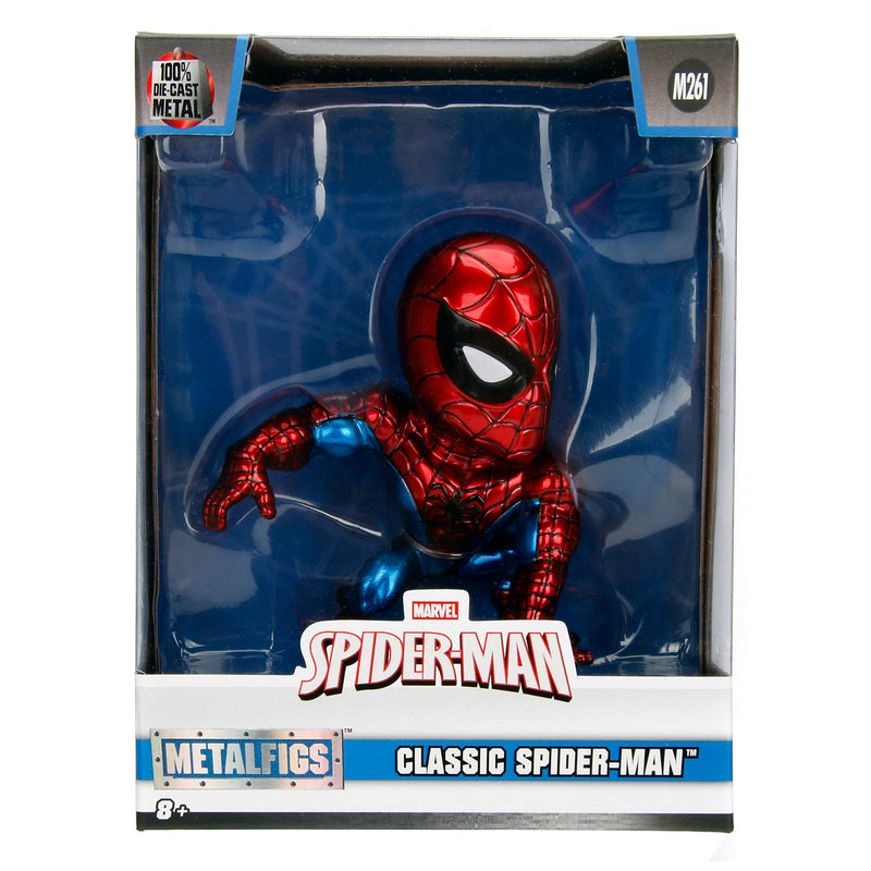 Afbeelding laden in galerijviewer, Marvel jada speelfiguur classic spider-man 10 cm die-cast rood
