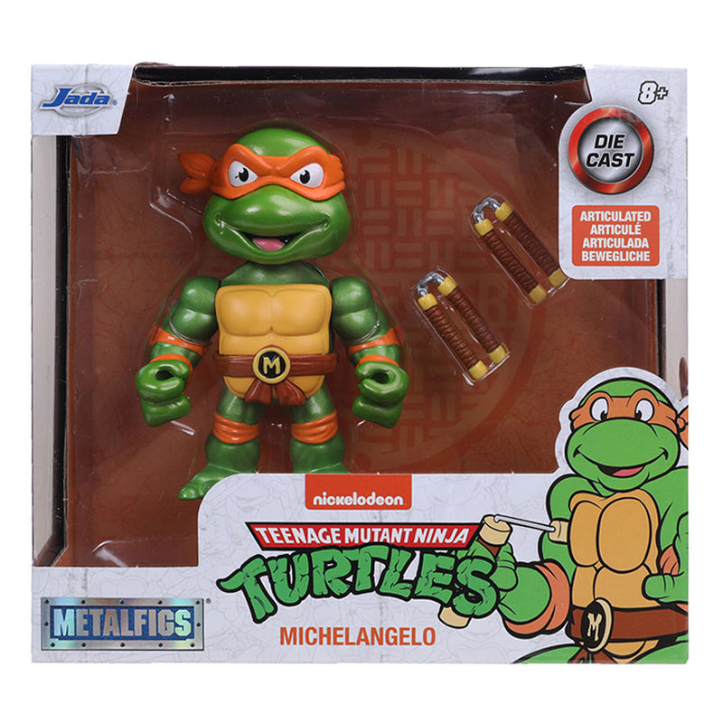 Afbeelding laden in galerijviewer, Jada toys jada metalfigs die-cast teenage mutant ninja turtles - michelangelo
