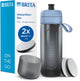 Brita - fill go - drinkfles active voor volwassenen - 0,6l - limoengroen - inclusief 1 microdisc filterpatroon - ideaal voor drinkflessen