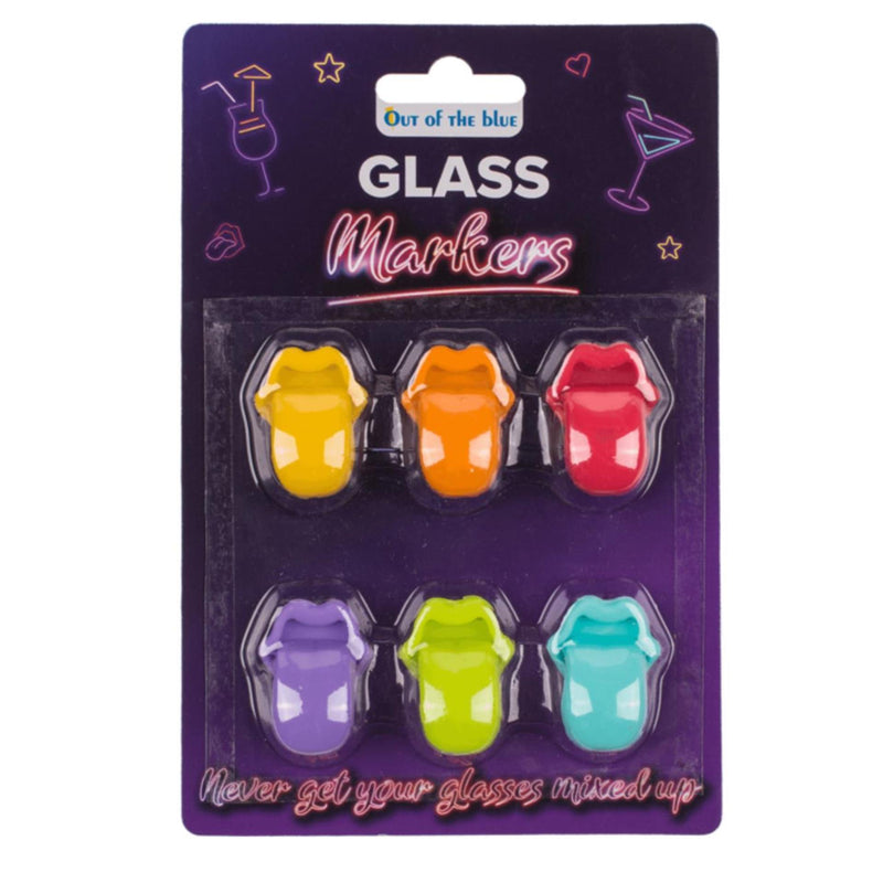 Afbeelding laden in galerijviewer, Ootb glas markers siliconen 6 stuks op kaart 1,4x1cm
