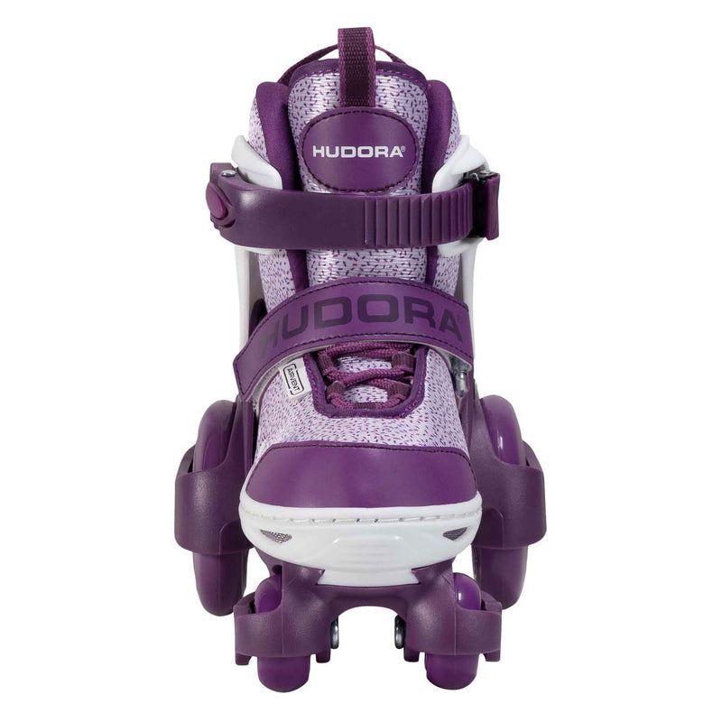 Afbeelding laden in galerijviewer, Hudora rolschaatsen my first quad paars, maat 30-33
