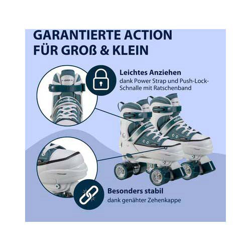 Afbeelding laden in galerijviewer, Hudora rolschaatsen sneaker midnight, maat 36
