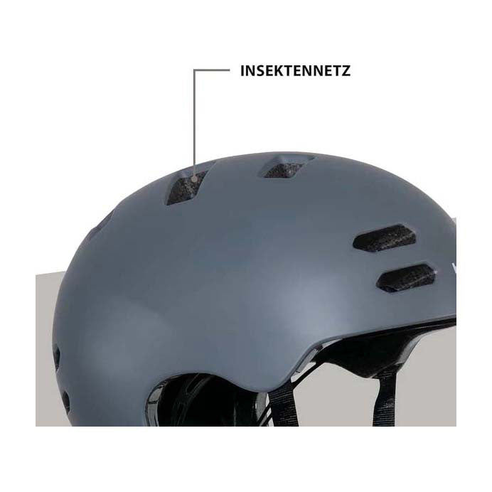 Afbeelding laden in galerijviewer, Hudora skaterhelm allround grafiet, maat s (53-55cm)
