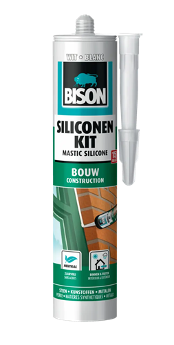 Bison siliconen kit bouw wit