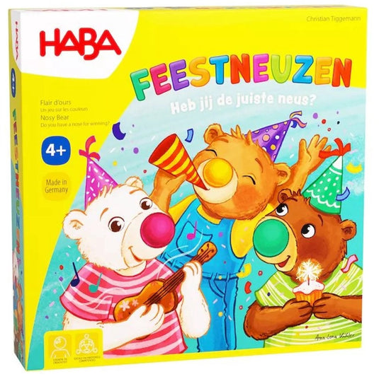 Haba spel - feestneuzen - 2 tot 4 spelers - 4+