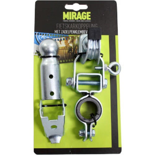 Afbeelding laden in galerijviewer, Mirage fietskarkoppeling zadelpen bevestiging, zilver, 22~24mm
