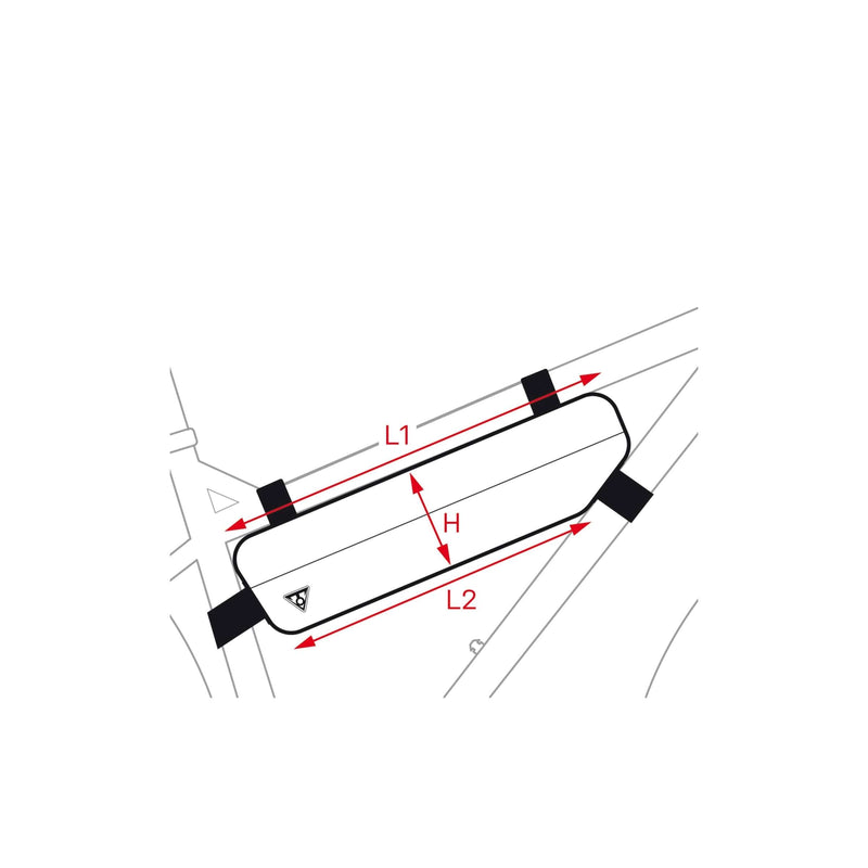 Afbeelding laden in galerijviewer, Topeak frametas MidLoader 6L zw, Nylon straps, Zwart
