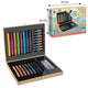 Grafix kleurkoffer hout 33-delig 26x20x4cm