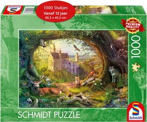 Schmidt - legpuzzel - sprookjeskasteel in de betoverende bossen - 1000 stukjes - volwassenen - vanaf 12 jaar
