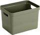 Sunware sigma home opbergbox 18l - 35x24.6x24.3 cm - donkergroen